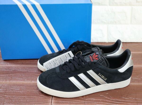 新品 定価15400円 26㎝ adidas originals アディダス オリジナルス ガゼル GAZELLE コアブラック×シルバーメタリック IF1826