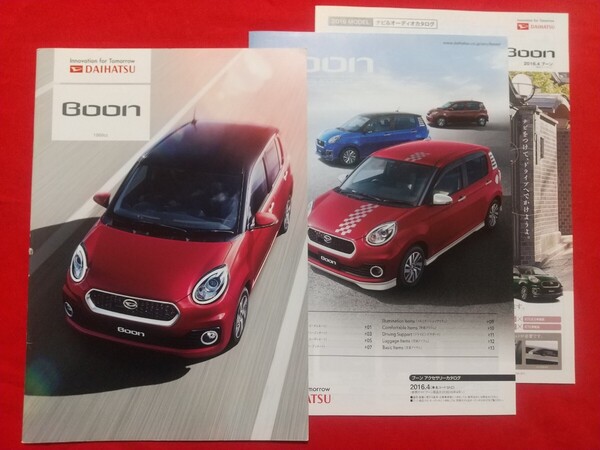 ⑦送料無料【ダイハツ ブーン】カタログ 2016年4月 M700S/M710S DAIHATSU BOON CILQ/X