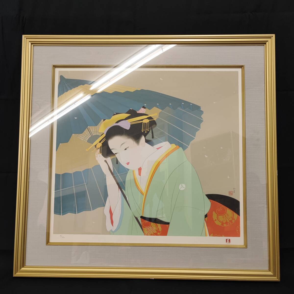Yahoo!オークション -「上村松園」(シルクスクリーン) (版画)の Yahoo!オークション -「上村松園」(シルクスクリーン) (版画)の