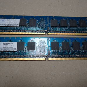NANYA PC2-4200U-444-12-A1 512MB x2枚 NT512T64U88A0BY-37B