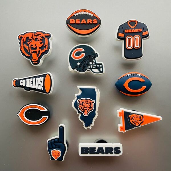 NFL シカゴベアーズチームジビッツ チャーム サンダルアクセサリー