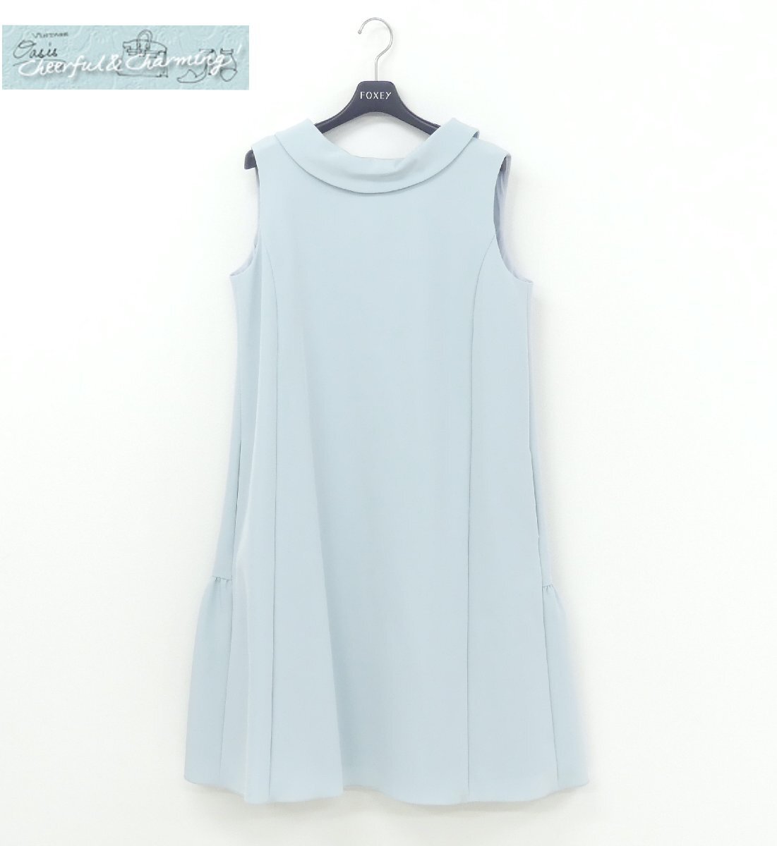 ⭐︎お値下げしました⭐︎FOXEYフォクシー定番ワンピース40アイスブルー フォクシー ワンピース 40 FOXEY - メルカリ
