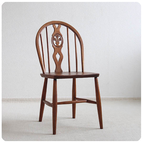 週末お値下げ　バーバックチェア　木製椅子　チェア　イギリス　アーコールお好きな方 イギリス アンティーク ERCOL シスルバックチェア 木製椅子