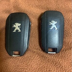 【送料無料】プジョー 208 等 キーレス スマートキー 中古 2個セット