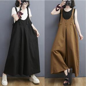 【即納ラス1黒】大きいサイズ レディース オーバーオール サロペット パンツ 新品 美品 即発 送料無料 即決