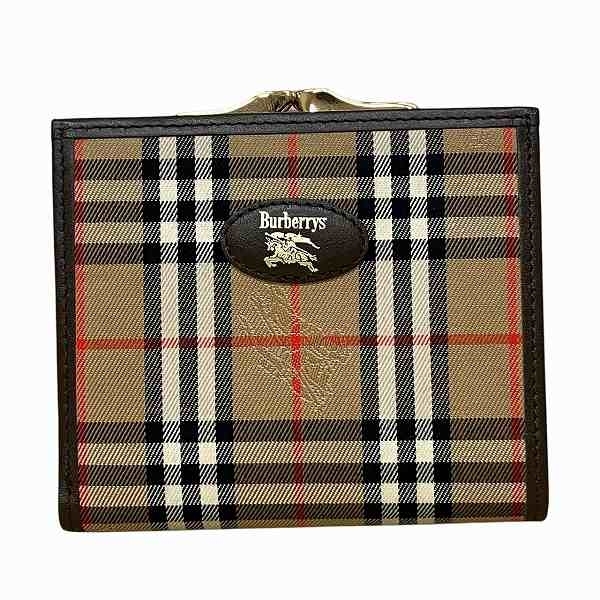 楽天市場】BURBERRY / バーバリー ◇二つ折り財布/がま口/ノバ
