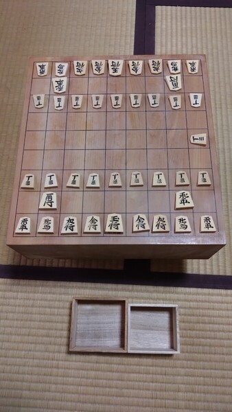 本格木製将棋盤へそ付 一枚板厚み117ミリ