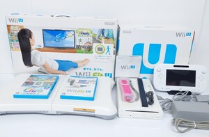 【KE909-1】 Nintendo Wii U スポーツ プレミアムセット WUP-101 Wii fit U セット 任天堂 ニンテンドー ハード 本体 動作OK