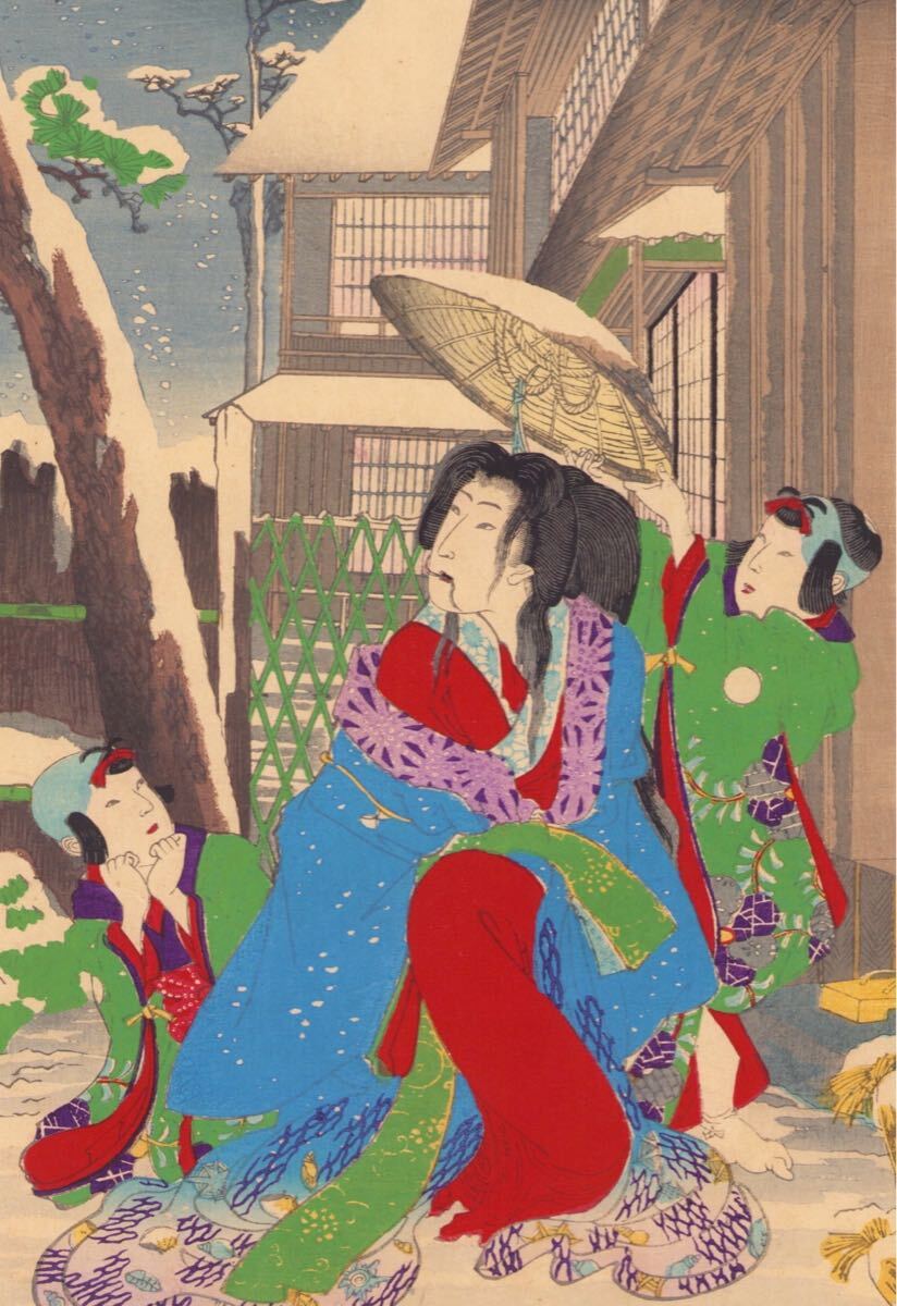 Yahoo!オークション -「雪」(浮世絵、版画) (絵画)の落札相場
