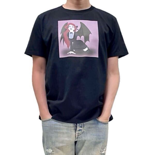 新品 リトルマーメイド アリエル 人魚姫 吸血鬼 ヴァンパイア ゴシック ホラー デビル ウイング プリンセス Tシャツ ユニセックス Mサイズ