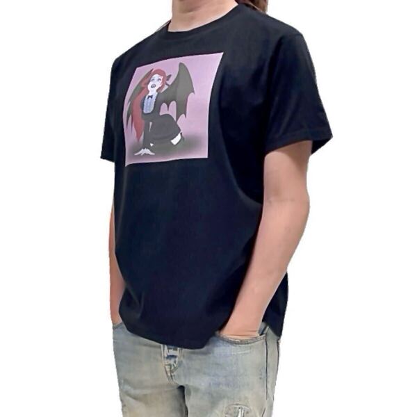 新品 リトルマーメイド アリエル 人魚姫 吸血鬼 ヴァンパイア ゴシック ホラー デビル ウイング プリンセス Tシャツ ユニセックス Sサイズ