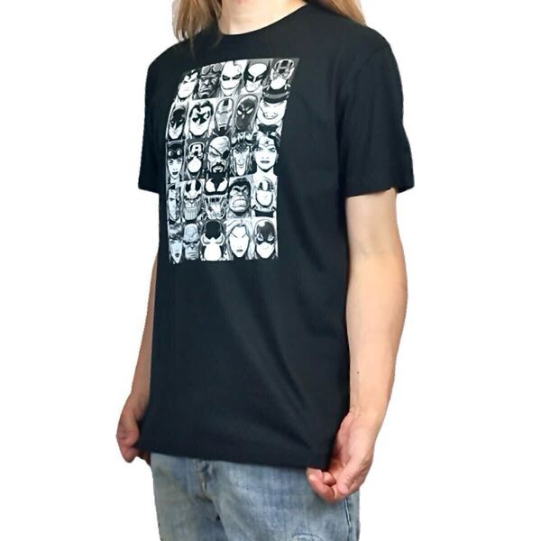 新品 アメコミ ヒーロー ヴィラン 集結 セレクト マーベル DCコミックス アベンジャーズ ジャスティスリーグ Tシャツ ユニセックス Sサイズ