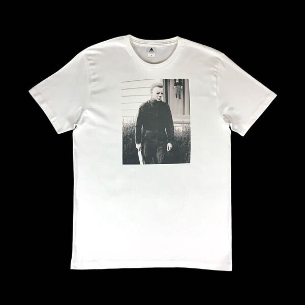 新品 ハロウィン マスク 殺人鬼 ブギーマン マイケルマイヤーズ 70年代 ジョンカーペンター監督 ホラー映画 Tシャツ オーバーサイズ XL(LL)