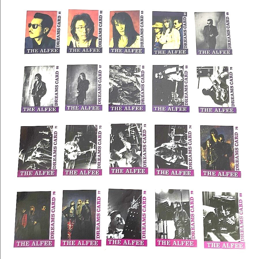 THE ALFEE AUBE2006 ONEトレカ　1〜60の60枚セット THE ALFEE AUBE2006 ONEトレカ1〜60の60枚セット