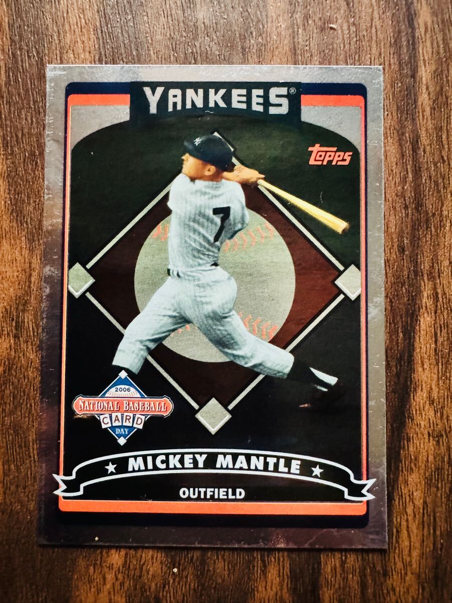 ミッキーマントル　Mickey Mantle Topps　美品 マントルのルーキーカードが1億4480万円で落札！ 「Goldin」の