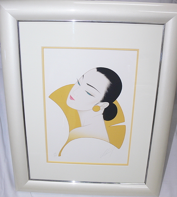 Yahoo!オークション -「鶴田一郎」(シルクスクリーン) (版画)の Yahoo!オークション -「鶴田一郎」(シルクスクリーン) (版画)の