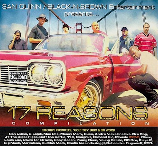 珍★ レア G-RAP・17 Reasons・Mac Dre,Messy Marv,Guce,Andre Nickatina,11-5・ベイエリアGコンピ名盤・1998・G-Funk・Gangsta Rap・即決