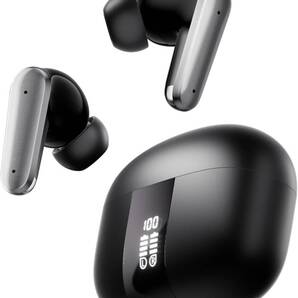 Bluetooth5.4 |完全ワイヤレスイヤホン ブラック 5.5時間再生