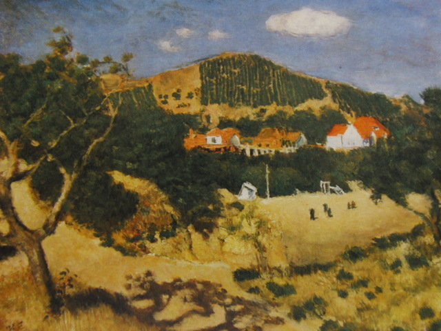 岸田劉生、【代々木附近（代々木附近の赤土風景）】、新品高級額 額装付 岸田劉生、【代々木附近（代々木附近の赤土風景）】、新品高級額