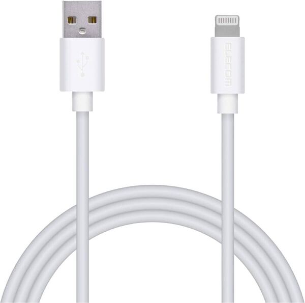 e-606 エレコム(ELECOM) Lightningケーブル ライトニング iPhone 充電ケーブル スタンンダード 【 iPhone 13 / 12 / SE (第2世代) 対応 】
