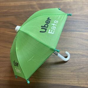 Ubereatsロゴ入り スマホ用ミニチュア傘(緑)