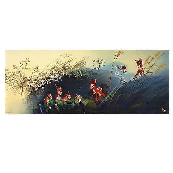 希少！限定品 ディズニー「バンビ」アニメ セル画 証明書付
