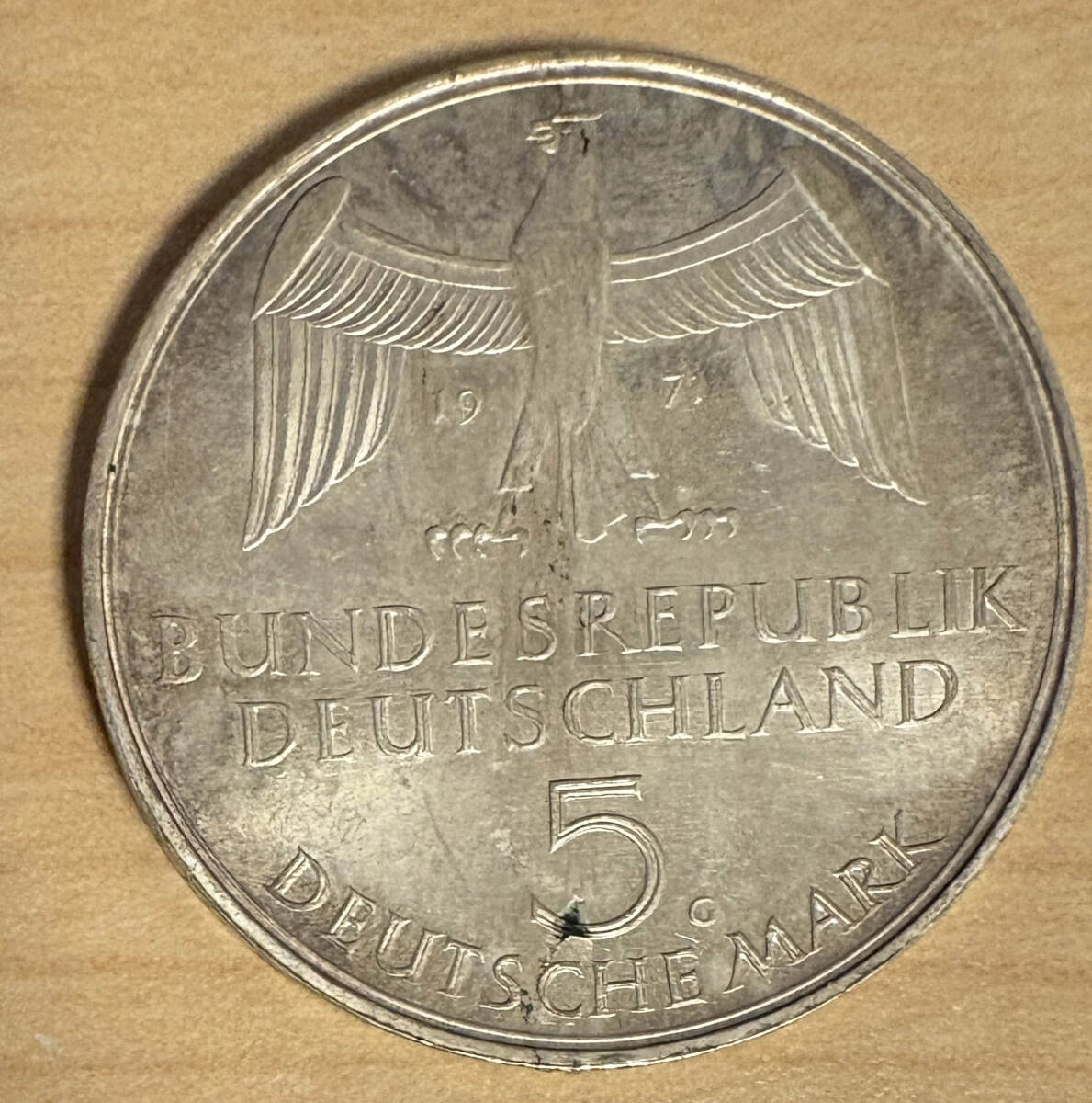 ドイツ 2020年 ゲルマニア / ドイツ女神像 5マルク銀貨 発行