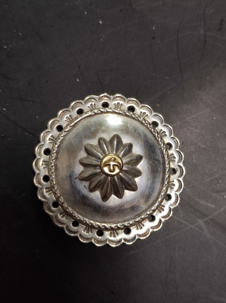 ゴローズgoro's金付き丸型コンチョ ゴローズ goro's K18付特大コンチョ – DELTAone