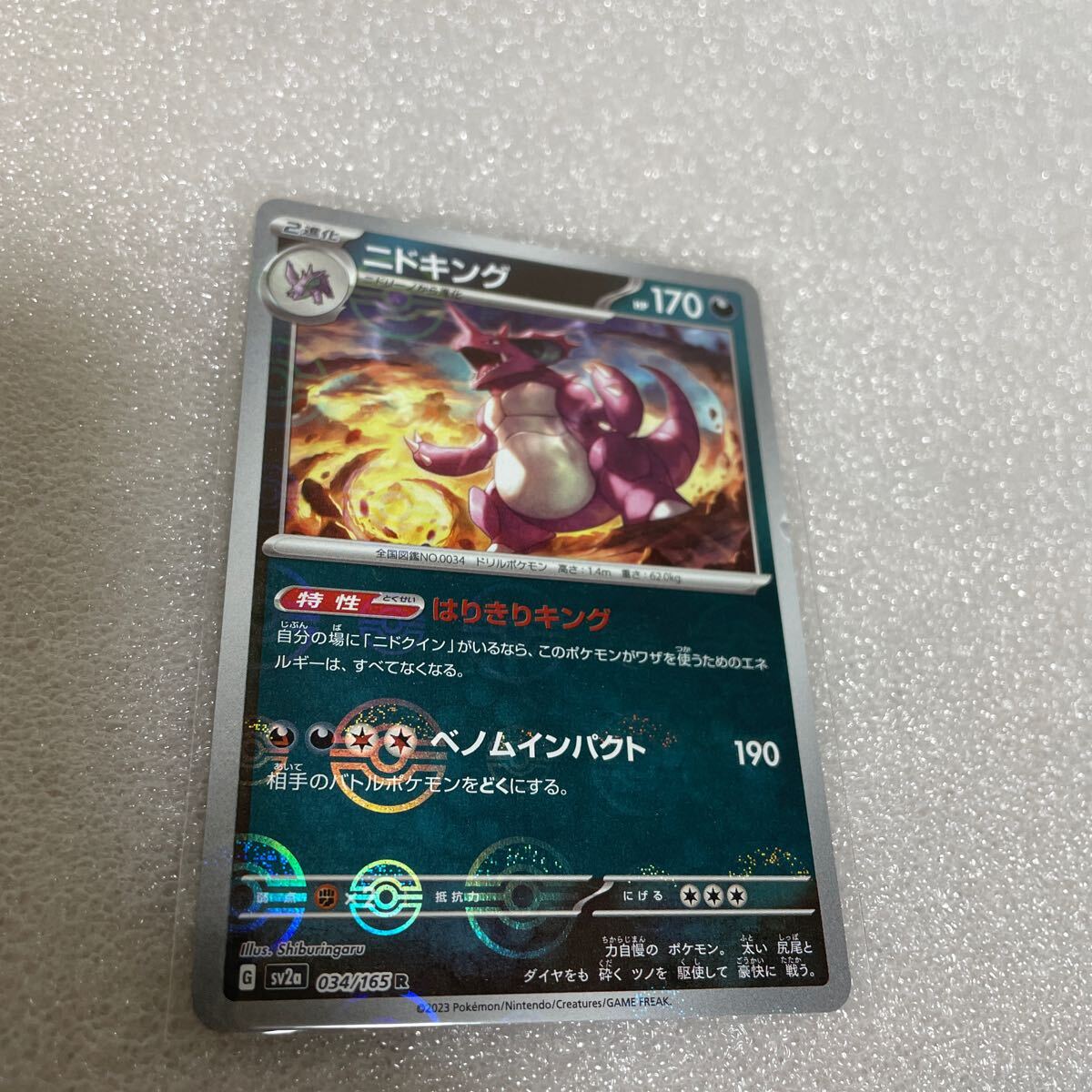 青紫色 新品未開封 極上品 色違いニドキング 異色 ポケモン 当時