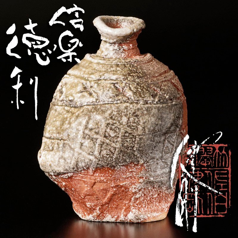 人気作家★佐伯健剛【師：澤清嗣】★信楽【窯変】茶碗★共箱・布 人気作家☆佐伯健剛【師：澤清嗣】☆信楽【窯変】茶碗☆共箱・布