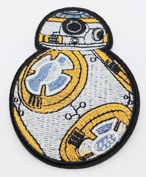 送料無料 スターウォーズ BB8 アイロン のりつき 刺繍 ワッペン アップリケ アメリカン雑貨 スマアク