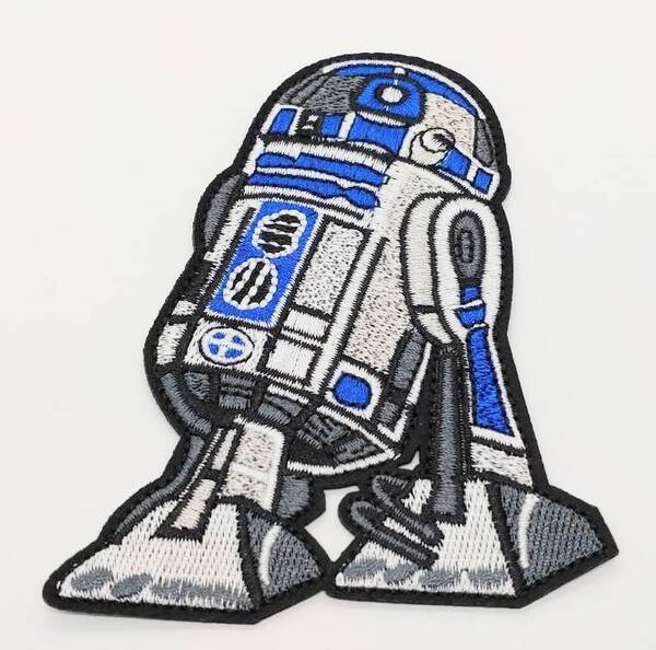 送料無料 スターウォーズ R2D2 アイロン のりつき 刺繍 ワッペン アップリケ アメリカン雑貨 スマアク