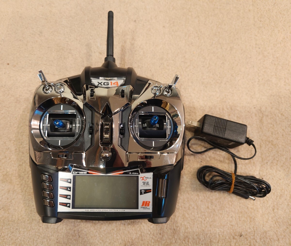 JR Propo XG14 Tranmitter, Receivers, Sensors, Case, Heli