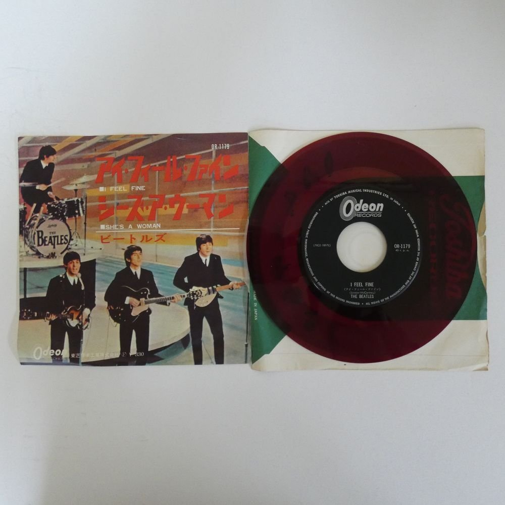 ●ビートルズ 希少370円盤,セカンドジャケ●アイ フィール ファイン (赤盤 Yahoo!オークション -「アイ・フィール・ファイン」(音楽) の