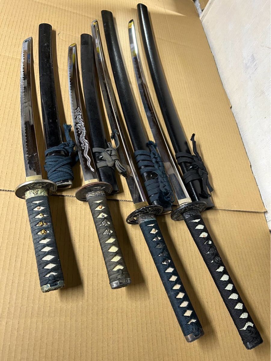 模造刀 4本セット 武具 剣 コレクション 現状品 Yahoo!オークション -「4本セット」(日本刀、刀剣) (武具)の落札