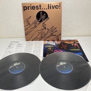 送料無料 ■ 2LP Judas Priest 「Priest... Live!」(12インチ)/ Epic (38・3P-827~8) ステッカー付 / 洋楽ロック