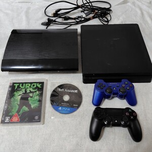 PS4 PS3 本体 2台セット CUH-2115B 海外版? FW8.03 CECH-4300C プレイステーション4 ニーアオートマタ ソフト コントローラー まとめて