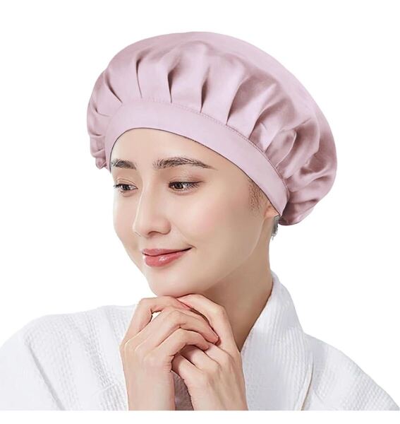 ナイトキャップ シルク100% 6Aクラス シルクキャップ 天然シルク ヘアキャップ ヘアケア