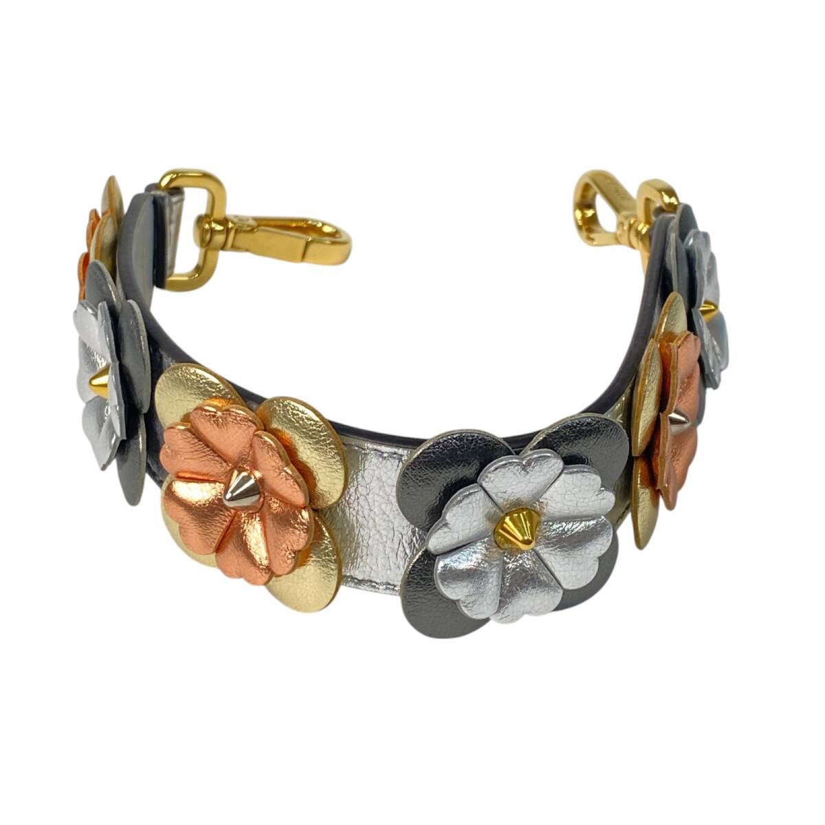 美品 フェンディ FENDI ストラップユー ストラップ フラワー 941 美品 フェンディ FENDI ストラップユー ストラップ フラワー 941