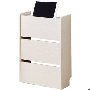 【2段式で収納力があり、複数の機器をまとめて整理可能】 ケーブル収納 ラック ボックス 2段 タップ収納 配線隠し スマホスタンド