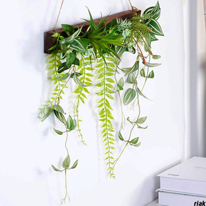 【本物の観葉植物と違い、日当たりや湿度を気にせず飾れる】 フェイクグリーン 壁掛け 観葉植物 ウォールグリーン エアープランツ
