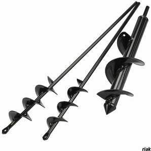 【樹の植え替えや苗の植え込みに最適】園芸用アースドリル 3サイズセット 苗床設置 支柱設置 効率的な穴あけ 園芸作業 家庭菜園