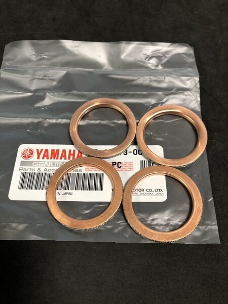 XJ750 マフラー ガスケット 純正新品(4H7)XJ550 XJ650 FJ600 FZ600 FZ750 FZ700 FAZER MAXIM RADIAN YSP ヤマハ エキゾースト