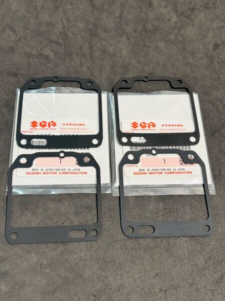 GSX400F キャブ フロートカバーガスケット 純正新品 GSX400FS 1台分 スズキ フロートチャンバー
