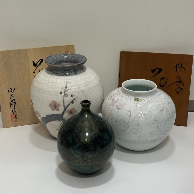 骨董品 有田焼 琥山 花瓶 壺 置物 Yahoo!オークション -「琥山 花瓶」の落札相場・落札価格