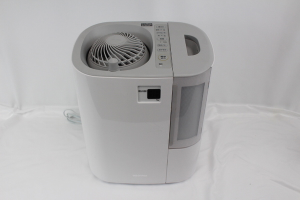 動作品 IRIS OHYAMA アイリスオーヤマ サーキュレーター加湿器 グレー HCK-5519 H タンク容量 約3.7L 加湿能力 550ml/h 適用畳数 ~15畳