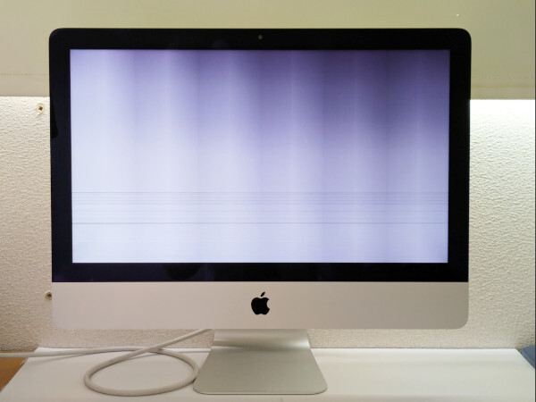 iMac 21.5インチ シルバー 画面ひびあり - メルカリ