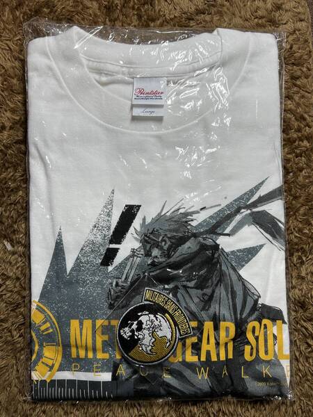 希少品!新品・未試着・シミ有「メタルギア ソリッド ピースウォーカー」Tシャツ・ワッペン付