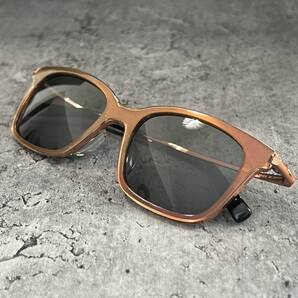 12◆n8ise ノイズ サングラス ウェリントン型 ブラウン クリア MIZUHIKI 50□19-140 メンズ レディース eyewear 日本製 鯖江 新品同様品