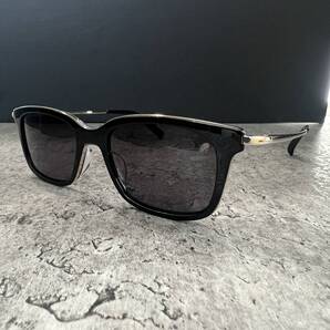 13◆n8ise ノイズ サングラス ウェリントン型 ゴールド ブラック MIZUHIKI 50□19-140 メンズ レディース eyewear 日本製 鯖江 新品同様品